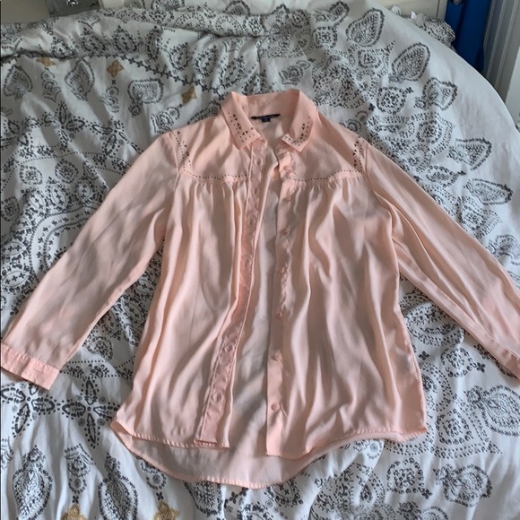 American Eagle Outfitters Tops - Satin American Eagle Shirt American Eagle Outfitters Tops - Satin American Eagle Shirt